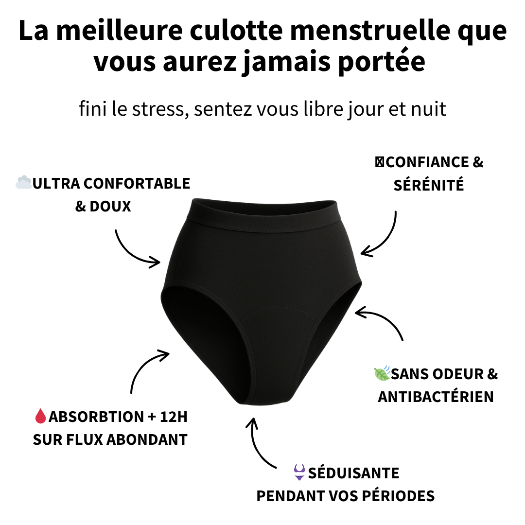 Serenity Bamboo Menstrual Panties 3-Pack: Long-lasting comfort that moves with you