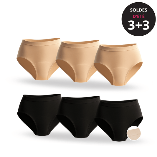 Serenity Bamboo Menstrual Panties 3-Pack: Long-lasting comfort that moves with you