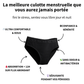 Pack of 3 bamboo lace menstrual panties: lasting comfort that moves with you